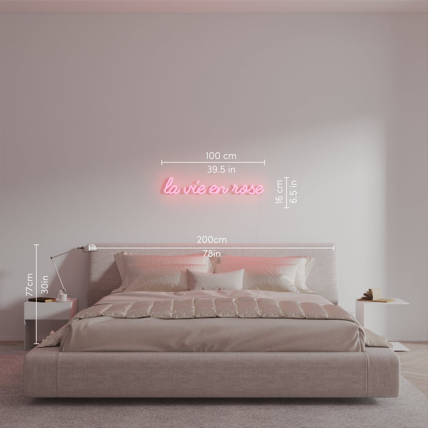 La vie en rose - neon LED sign